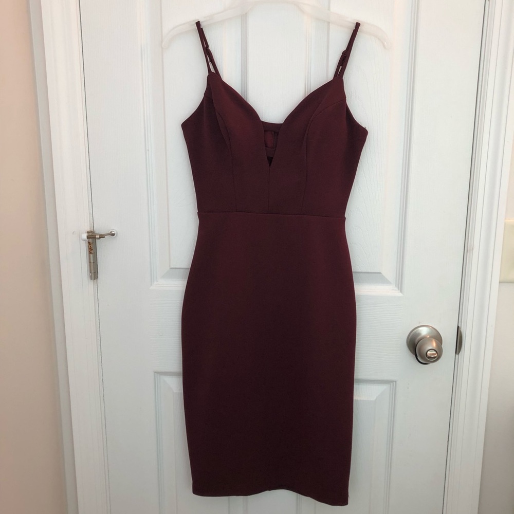 Knee length bodycon dress